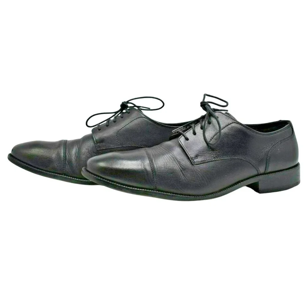 Cole Haan Men's Benton II Cap Toe Oxford Black Leather Lace Up Dress Shoe 11.5 M